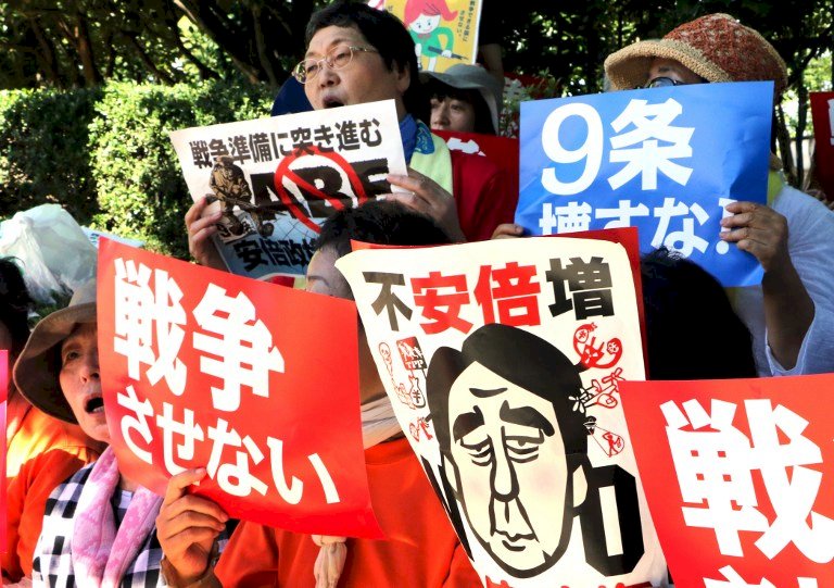 抗衡北京 日本強推安保法案