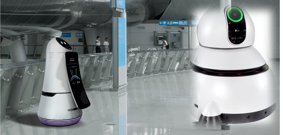 機器人在仁川國際機場試運行
