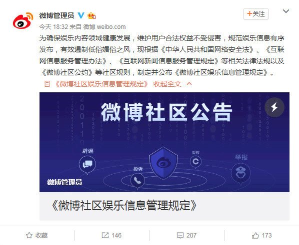 中國網路再緊縮 微博娛樂帳號限發正能量