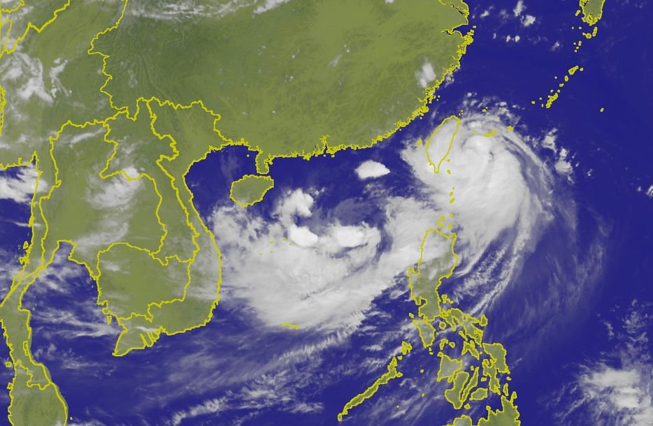 尼莎颱風報到 南海熱帶性低氣壓恐成颱風