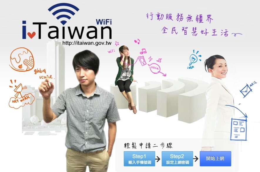 iTaiwan熱點逾2萬 2億人次使用
