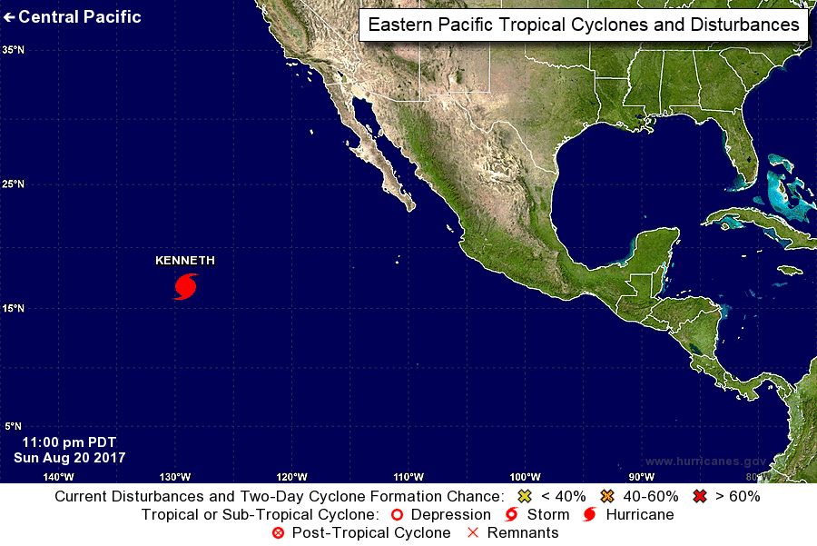 颶風肯尼斯 墨西哥太平洋外海生成