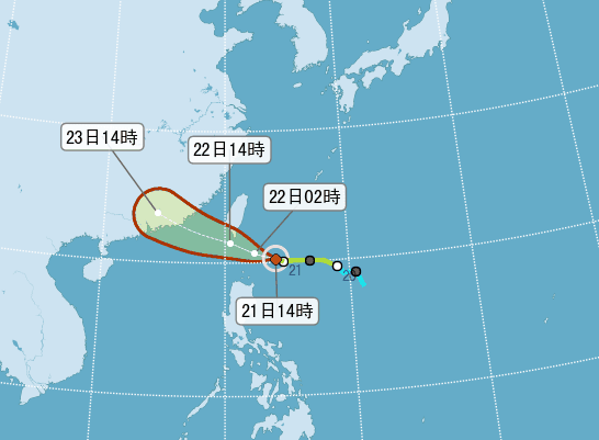 天鴿颱風陸警發布 台東屏東警戒