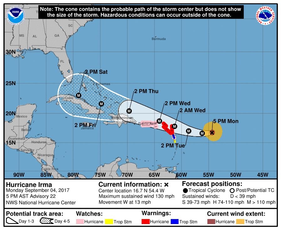 艾瑪颶風將襲 波多黎各進入緊急狀態