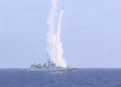 俄羅斯軍艦發射巡弋飛彈 空襲IS據點
