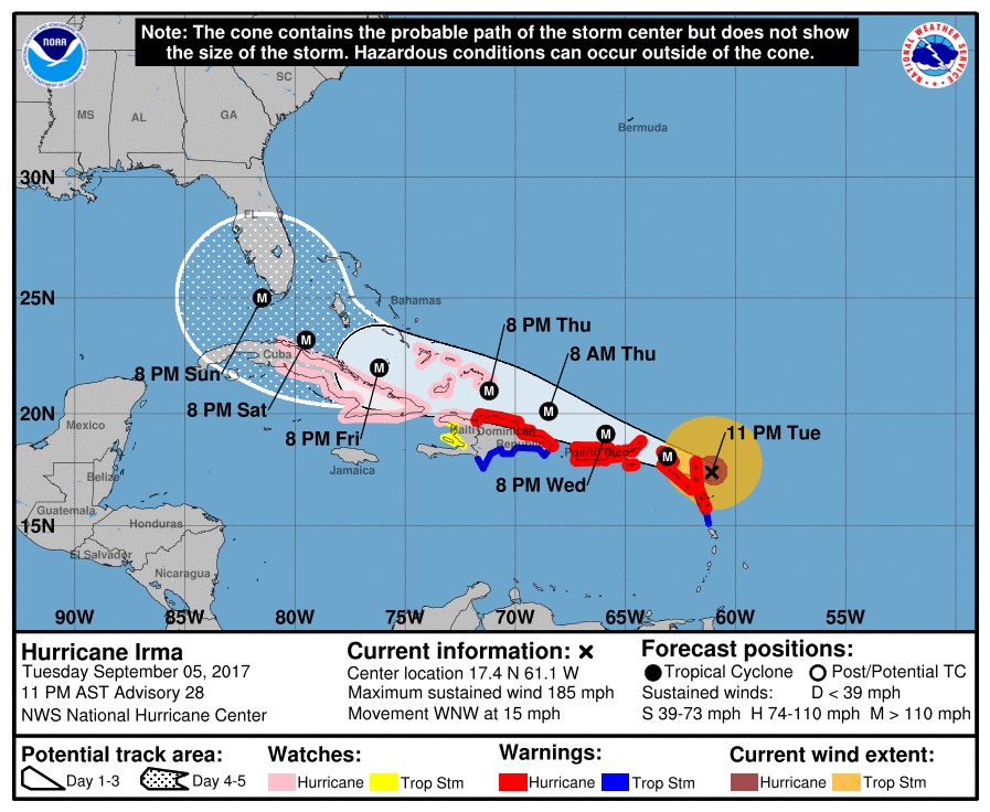 颶風艾瑪侵襲加勒比海島嶼 造成災情