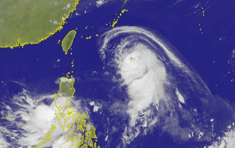 泰利颱風路徑北修 預計11點半發海警