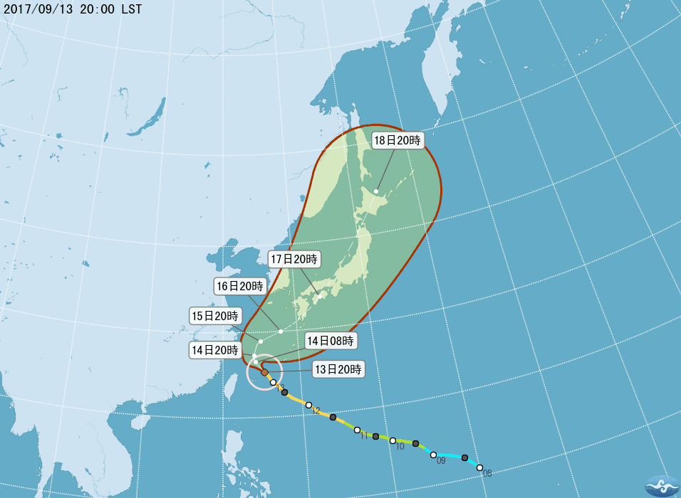 颱風泰利強度略增 北部注意強降雨