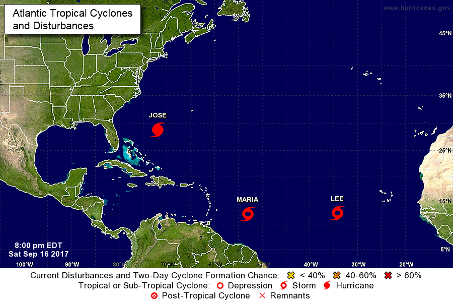 荷西颶風滯美東外海 又一風暴接力成形