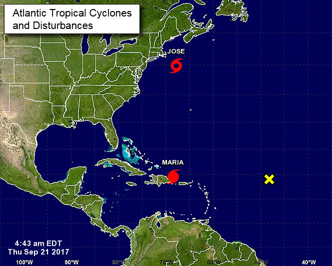 颶風瑪莉亞抵多明尼加東岸 威力減弱