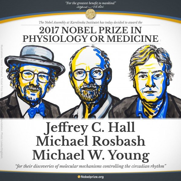 2017諾貝爾醫學獎：3位美國學者共享
