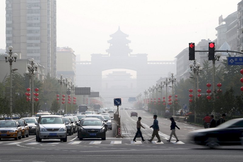 霧霾罩頂 中共19大北京無藍天