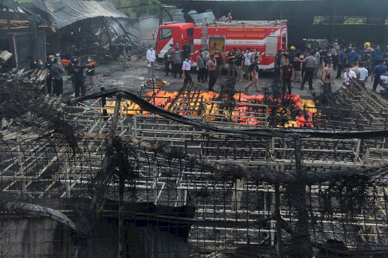 印尼爆竹工廠大火 已知27死35傷