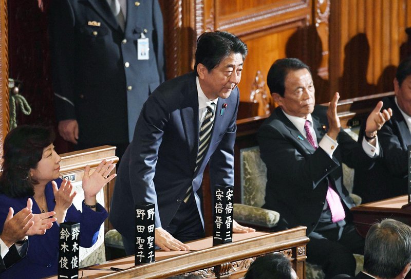 日本政壇1年起伏 安倍獨大在野洗牌