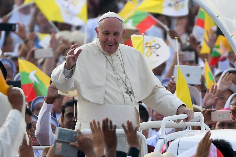 教宗緬甸主持彌撒 堅定捍衛種族權利