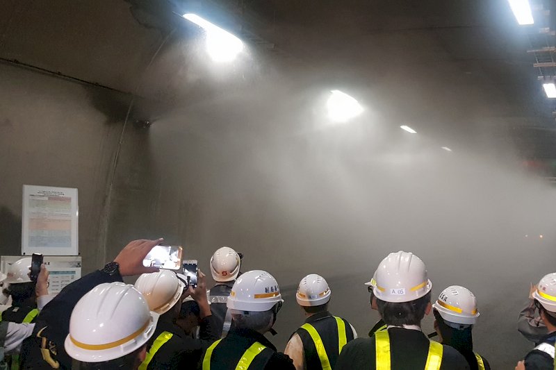 利於救災 蘇花改設首座隧道水霧設備