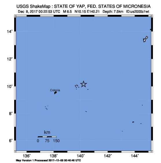 規模6.6強震襲密克羅尼西亞 無海嘯威脅
