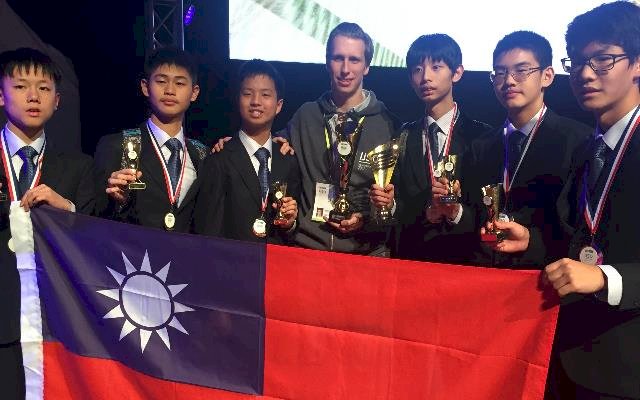 國中科學奧賽奪6金 台灣連3年世界第一