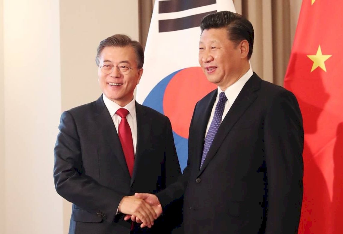 韓媒：文在寅與習近平會面討論北韓非核