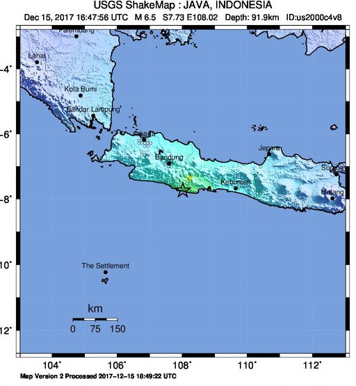 印尼西爪哇地震 雅加達感受明顯搖晃