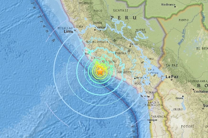 秘魯外海規模7.3淺層強震 海嘯警報發布
