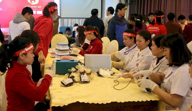 越南紅色星期日 全國民眾踴躍捐血