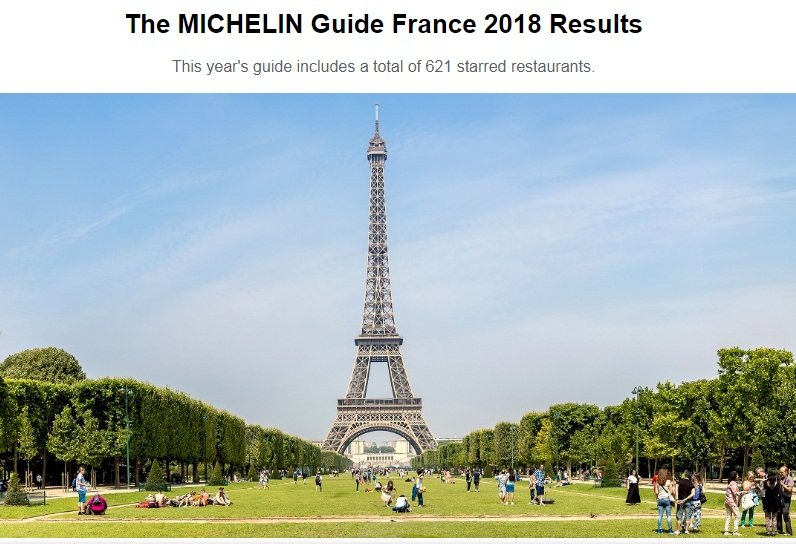 法國28間餐廳獲米其林3星 創新高