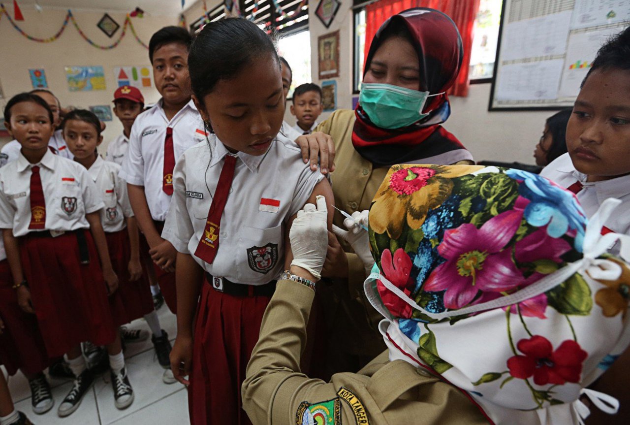 白喉疫情 印尼東爪哇規畫千萬人接種疫苗