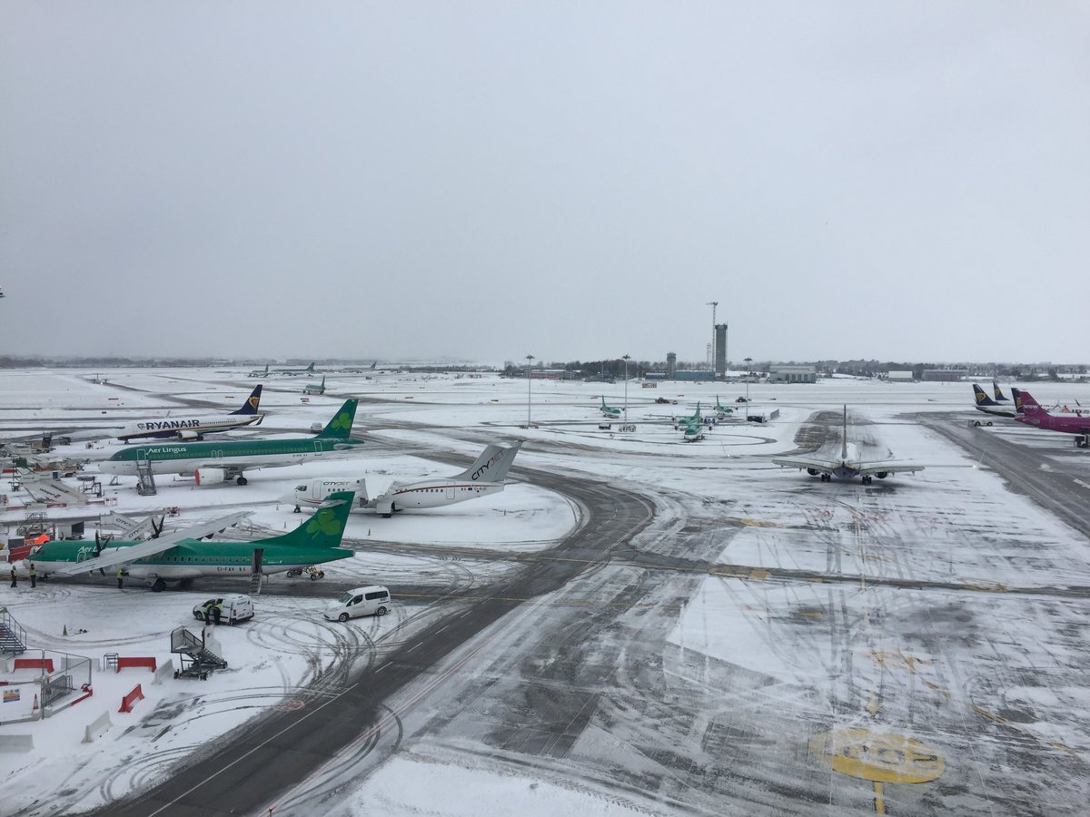 暴風雪來襲 都柏林機場取消所有航班