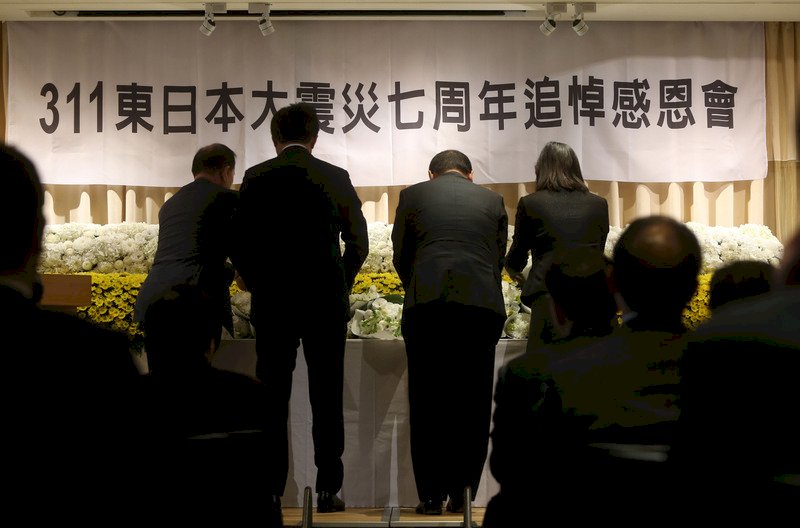 日本311大地震7週年 各地默禱追悼
