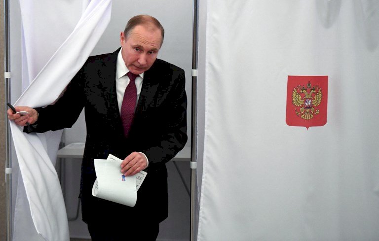 俄羅斯中選會初步計票 蒲亭得75%