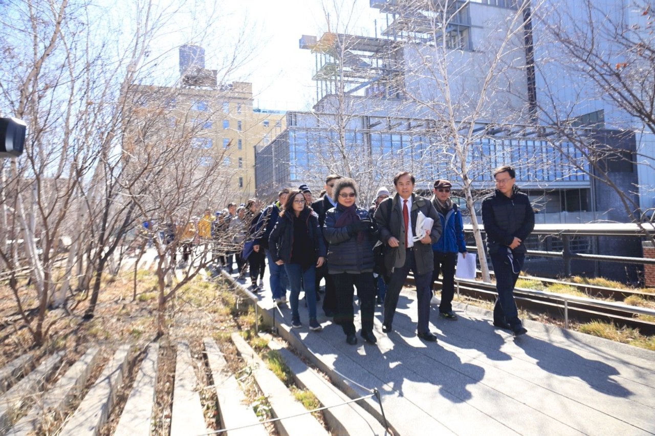 陳菊訪紐約高線公園 觀摩綠地典範