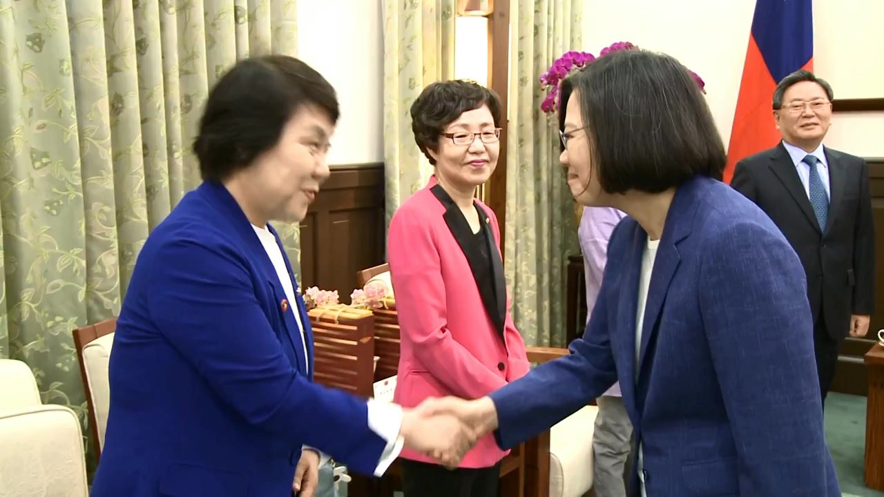 接見韓國會議員 蔡總統籲支持台參與WHA