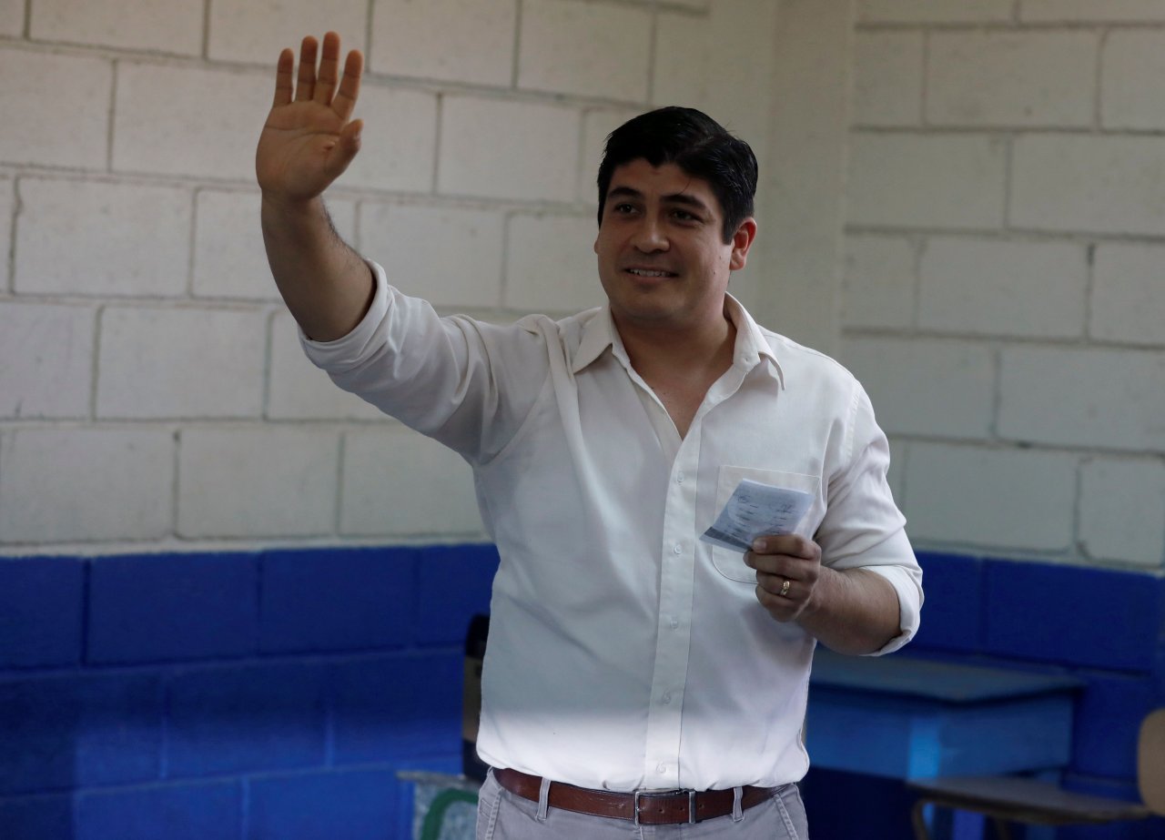 哥斯大黎加總統決選 執政黨候選人勝選