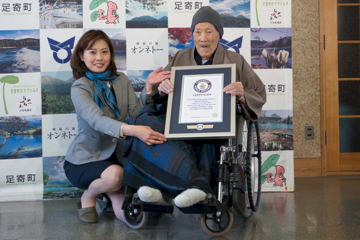 高齡112歲 日男獲全球最年長男性封號