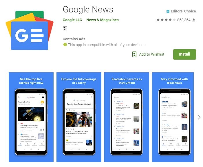 谷歌推新版新聞app 擺脫假新聞和同溫層