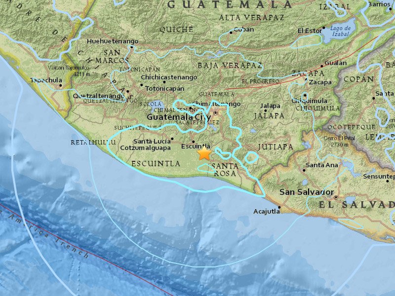 瓜地馬拉5.6地震 火峰火山未傳傷亡