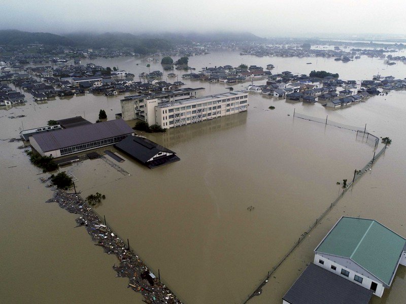 日本豪雨奪65命 民眾：災區成汪洋