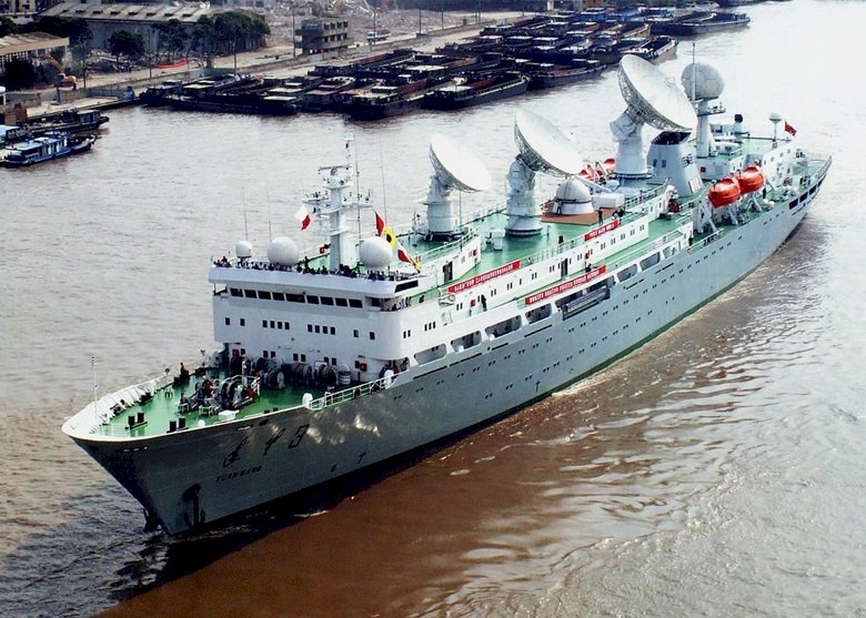中國研究船 停泊杜特蒂家鄉納卯港