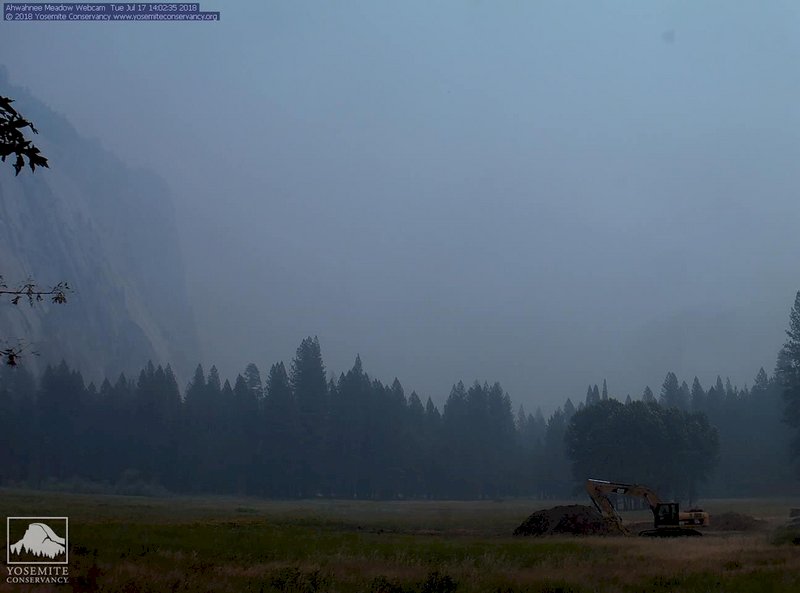 野火肆虐 加州優勝美地國家公園空氣品質惡化