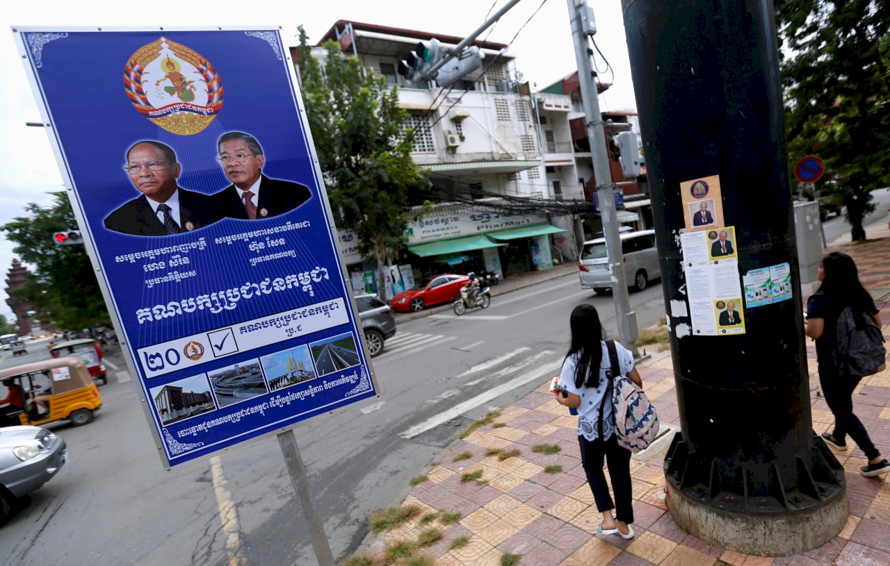 柬埔寨大選國際沈默以對 人權團體失望