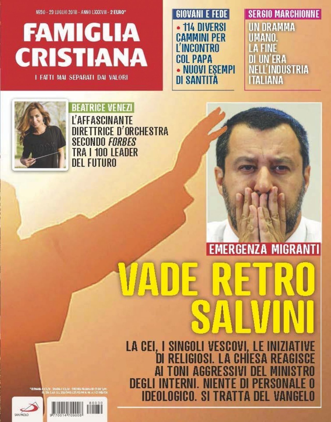義內政部長反移民 天主教雜誌將之比作撒旦