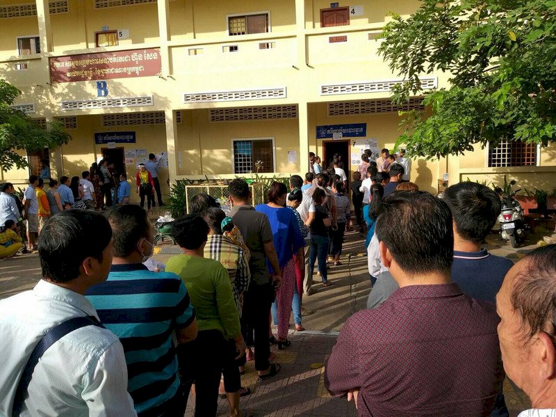 柬大選投票結束 無競爭對手執政黨遭批可恥