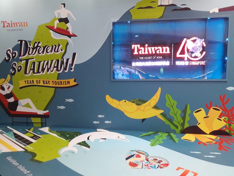 行銷台灣旅遊 星國地鐵3D廣告吸睛