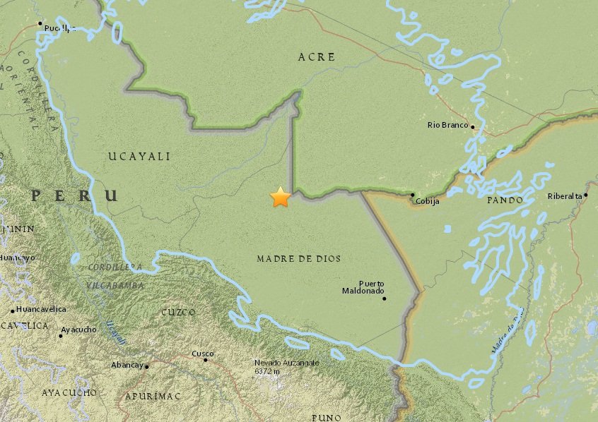 秘魯巴西邊城規模7.1深層地震 未傳傷亡財損