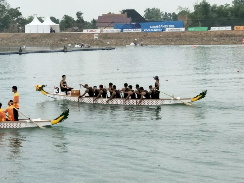 印尼亞運/男子龍舟輸在起跑 目標放在長距離賽
