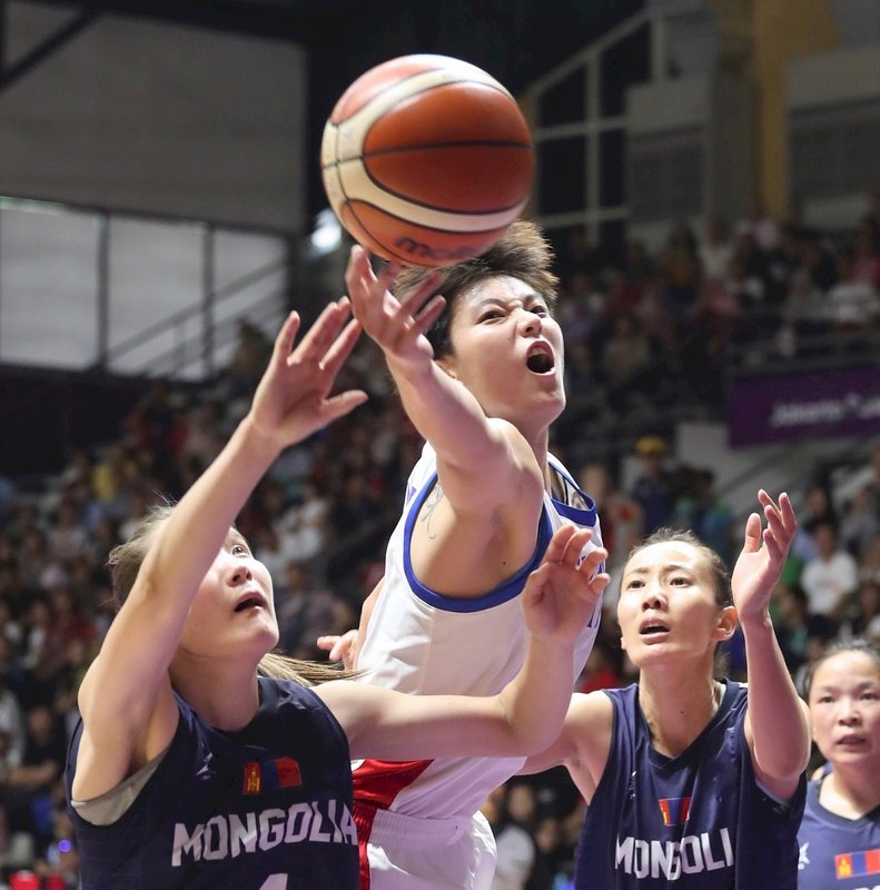 印尼亞運/中華女籃76比59勝蒙古 挺進4強