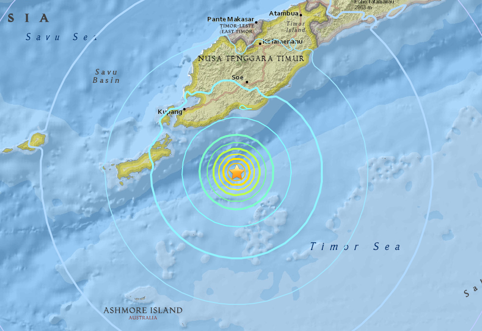 印尼東部外海6.4地震 未傳災情