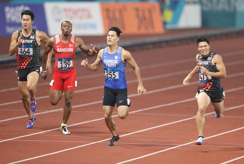 印尼亞運/男子200公尺 楊俊瀚銀牌