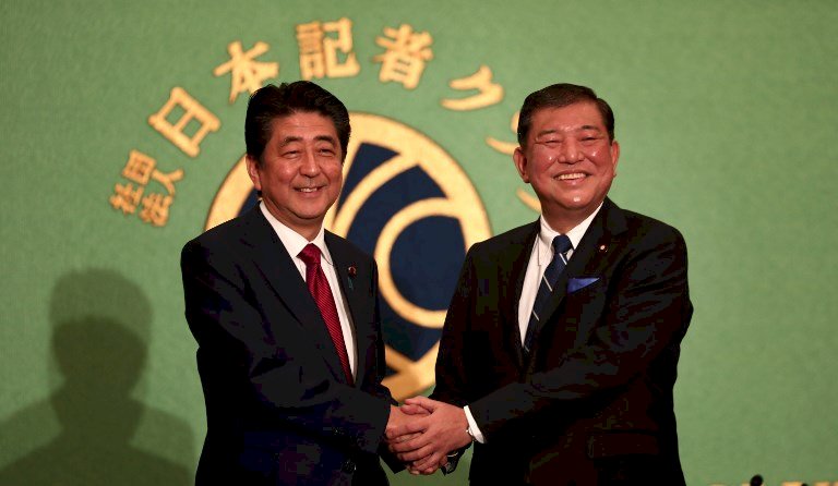 自民黨總裁選舉 安倍石破重演6年前對決